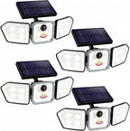 Bionic Flood Light 4 Pk Solar Lights Outdoor Waterproof, Ultra Bright 89 LEDs by BellHowell