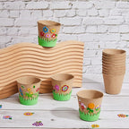 Jecery 30 Sets Garden Paper Craft Kit DIY Foam Flower Pots, Flower Planting and - Image 4