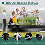 Land Guard 8x4x3ft Rectangular Galvanized Raised Garden Beds, Large-Capacity - Image 5