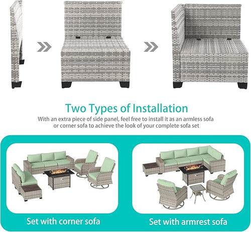 10-Piece Outdoor Patio Furniture Set - Image 2