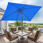 JEAREY 6.5x10 ft Rectangular Patio Umbrellas Rectangle Outdoor Umbrella - Image 6