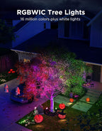 Govee Outdoor Tree Lights 3-Pack, RGBWIC LED Landscape Lighting, Outdoor Lights - Image 3
