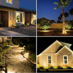 8 Pack Solar Spot Lights Outdoor, 2-in-1 Solar Lights Outdoor Waterproof IP65 - Image 3