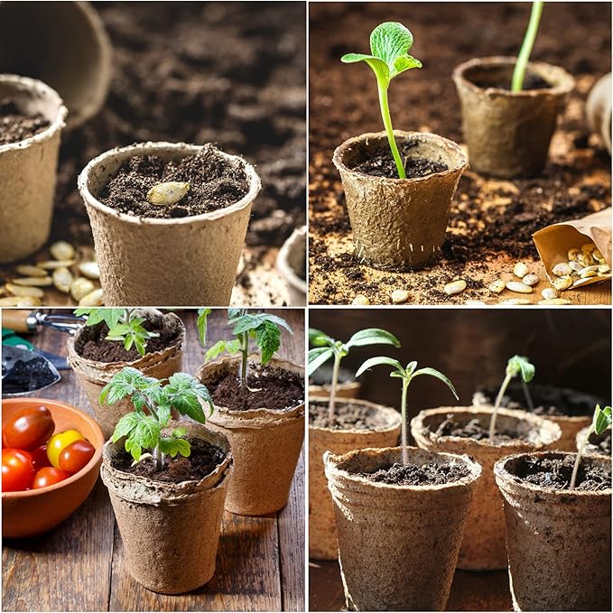JERIA 100-Pack 3.15 Inch Peat Pots - Image 7