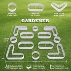 A ANLEOLIFE 12-Pack 4X4X1.5ft & 6X2X1.5ft & 81x81x18 in Deep Root Galvanized - Image 2