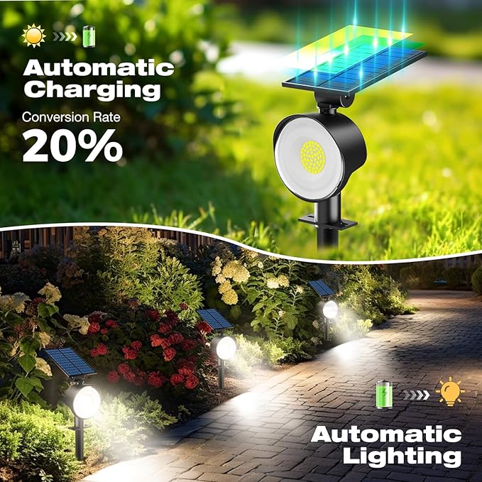 nipify 8 Pack Solar Spot Lights Outdoor Waterproof - Image 4