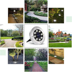 INCX 4.6 inch Solar Lights Outdoor Waterproof, 24 Pack Solar Light - Image 6