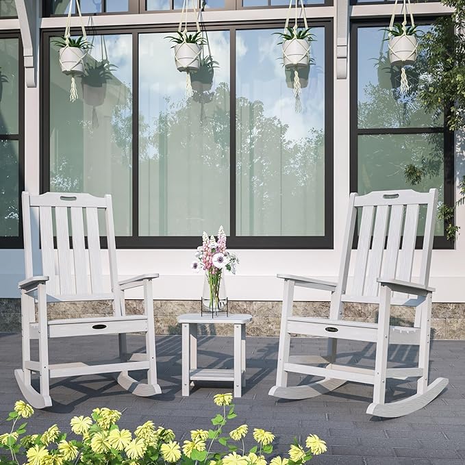 Oversized Rocking Chair Set of 2, Outdoor Rocking Chair - Image 2