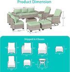 11-Piece Outdoor Patio Furniture Set - Image 3