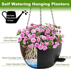 10 inch Hanging Planters for Indoor Plants, 3 Pack Self-Watering Hanging - Image 5