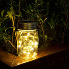 GIGALUMI Hanging Mason Jar Solar Lights, 6 Pack 30 Led Hanging Solar Lanterns - Image 6