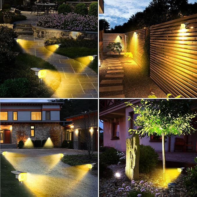 2 Pack Solar Spot Lights Outdoor, Solar Spotlights Outdoor Waterproof 2-in-1 - Image 5