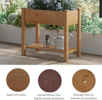 FILWH Raised Garden Bed with Legs Elevated Wooden Planter Box Stand Large - Image 6