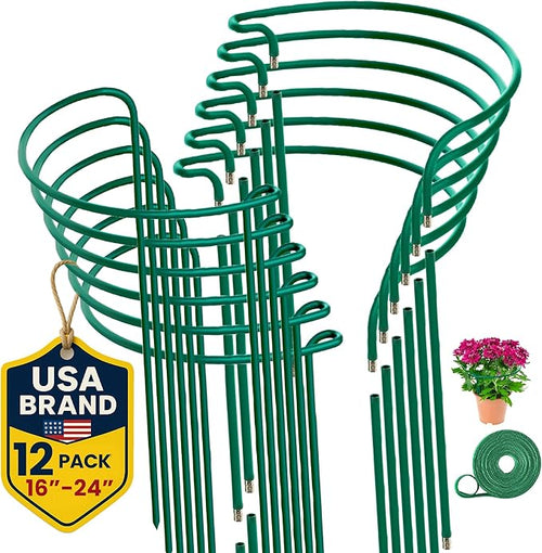 12 Pack Plant Support Stakes – Tall Plant Stakes by K-BRANDS