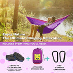SZHLUX Camping Hammock Double & Single Portable Hammocks - Image 3