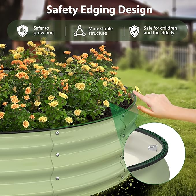 Raised Garden Bed Kit, Large Metal Raised Beds - Image 2