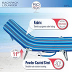 Rio Beach Portable Lay Flat Folding Backpack Beach Lounge Chair - Image 6