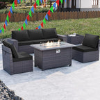 Kullavik 7 Pieces Outdoor Patio Furniture Set - Image 8