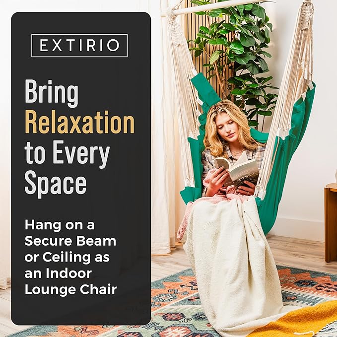 Hanging Hammock Chair Swing – Hanging Chair Outdoor & Indoor - Image 6