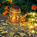2 Packs Solar Watering Can Lights Hummingbird Garden Decor, Hanging Lanterns - Image 4