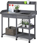 Yaheetech Outdoor Potting Bench Table Potters Benches Garden Workstation by Yaheetech