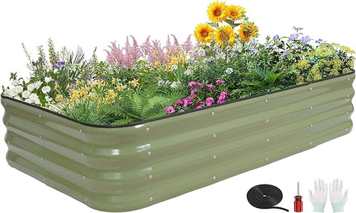 4-in-1 Modular Raised Garden Bed Kit by GoCampDirect