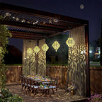Hanging Solar Lights Outdoor Garden Decor Solar Lantern Waterproof Plastic - Image 5