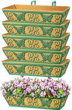 6 Pack 24 Inch Window Boxes Planters Railing Planter Box by KarlliuHOMEGARDEN