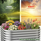 4 Pack 2x2FT Corrugated Galvanized Steel Raised Garden Bed Outdoor, Metal Above - Image 6