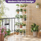 5-Tier Corner Plant Stand, Metal Black Flower Pot Rack, Indoor Outdoor Heavy - Image 4