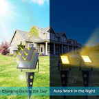 Solar Spotlights Outdoor Waterproof, Zeta 6-in-1 Spot Lights Metal Warm White - Image 6