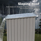 Devoko 3x3 FT Outdoor Storage Shed, Small Garden Tool Shed - Image 3
