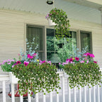 Hollyone 2pcs Artificial Hanging Plants 24" Fake Ivy Vine Faux Ivy Leaves - Image 4