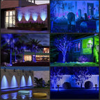 T-SUN Blue Solar Spotlights, Solar Lights Outdoor Waterproof, Auto ON/Off - Image 2