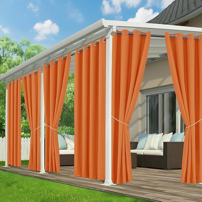 Outdoor Curtains for Patio Waterproof by RichSets