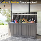 EAST OAK 60 Gallon Deck Box, Outdoor Storage Box - Image 7