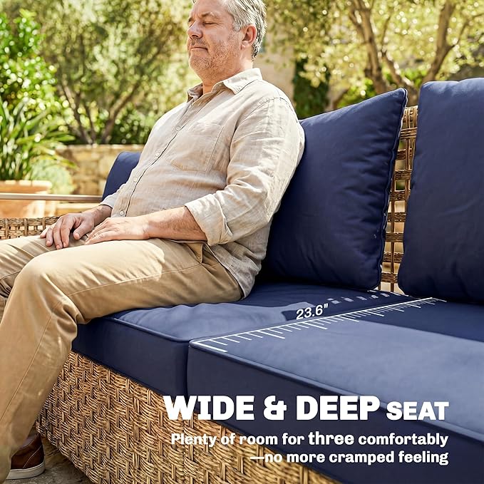 Outsunny Outdoor Patio Couch - Image 4