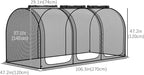 Outsunny 9' x 4' Crop Cage, Plant Protection Tent - Image 3