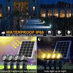 MEIKEE Solar Spot Lights Outdoor, 4-in-1 Solar Landscape Lights, 4W/6V IP66 - Image 4