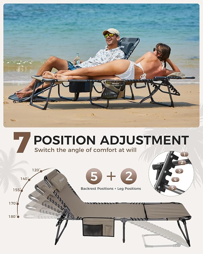 KingCamp 2 Pack Tanning Chair - Image 4