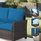 Rattan Outdoor Sofa 3-Seater - Image 6