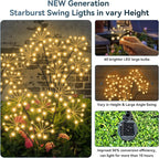 Solar Garden Lights 6 Pack Waterproof Swaying Starburst Light Solar Outdoor - Image 3