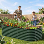 Kesfitt Raised Garden Bed Outdoor, Galvanized Steel Metal Raised Bed Planter - Image 9