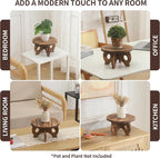 Plant Stand Indoor Wooden Plant Stool Round Stand Risers - Image 4