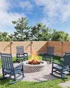 GarveeLife Poly Lumber Rocking Chair Outdoor Set of 4 by GarveeLife