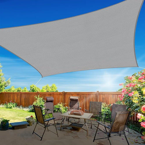 10'x13' Sun Shade Sail, UV Protection Outdoor Shade, Curved Tear Resistant by RoomHacks