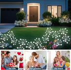 Solar Garden Lights 2 Pack Waterproof Swaying Starburst Light Solar Outdoor - Image 8
