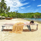 GYMAX Tanning Chair, 350lbs Beach Lounge Chair - Image 7
