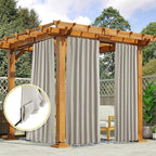 NICETOWN 2 Panels Fixed Outdoor Curtains - Image 7