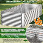 3 Pack Tall 4x2FT Raised Beds for Gardening, Corrugated Galvanized Steel Raised - Image 4